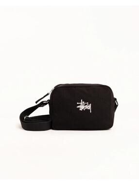 Stussy Canvas Side Pouch Black